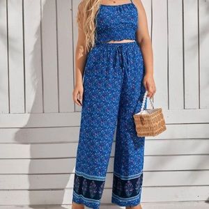 BRAND NEW: Blue Top and Pants Set